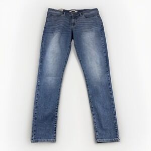 Levis 711 Skinny Jeans Womens 29x29 Blue Denim Pants Stretch Straight Leg Medium